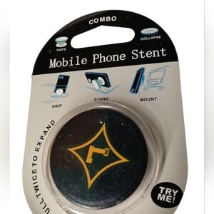 PopSocket Mobile Phone Stent - LOUISVILLE Black and Yellow